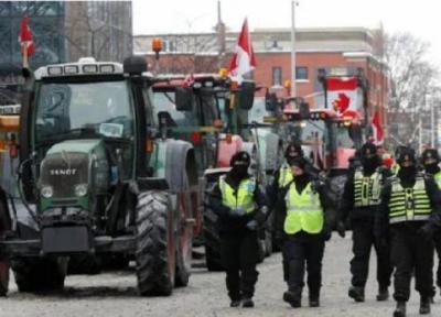 مرکز کانادا به دلیل اعتراضات خارج از کنترل اعلام شرایط اضطراری کرد